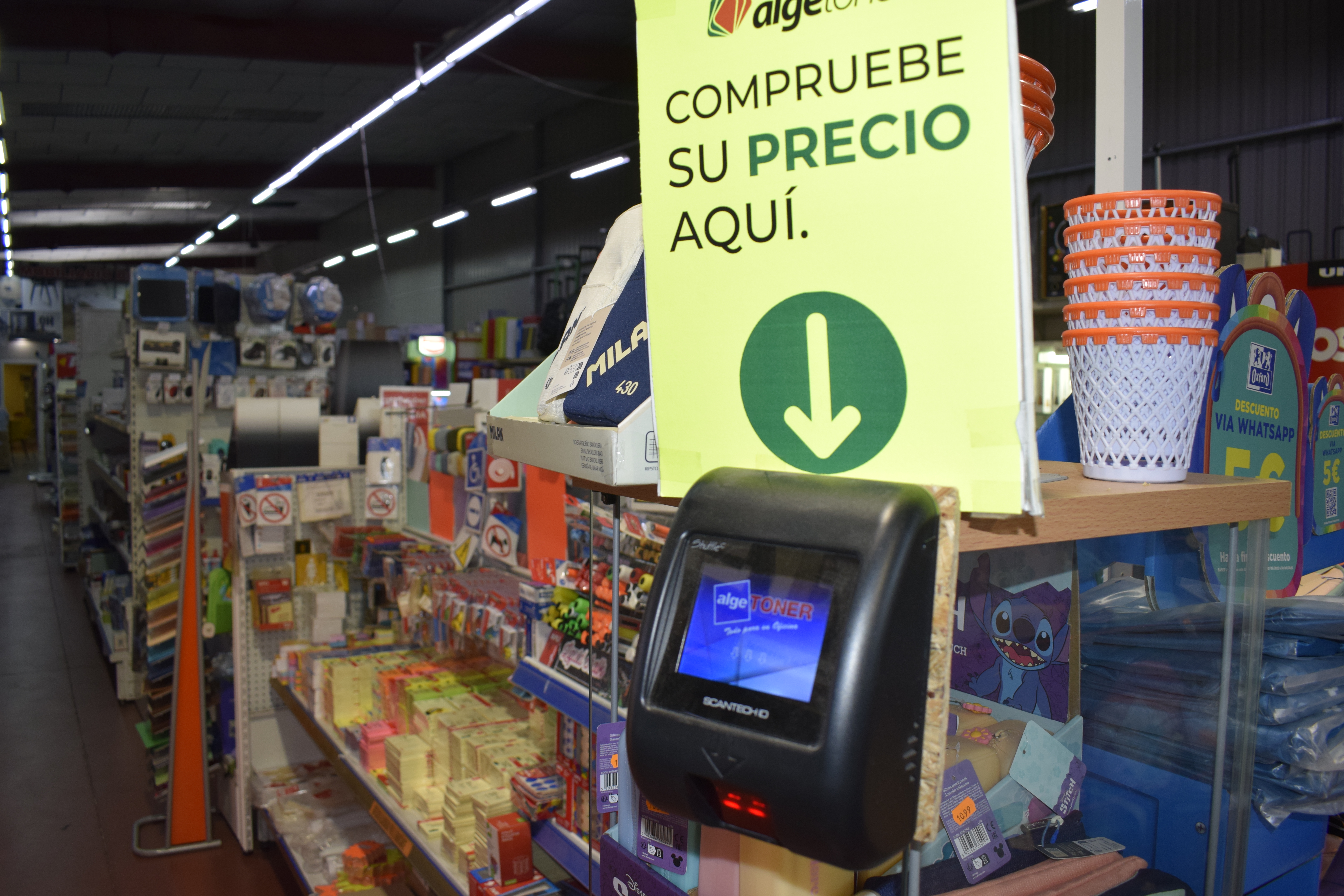 Visores de precios instalados en Algetoner